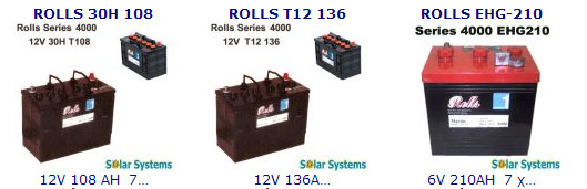 Rolls ,  ,   marine series 4000, 5000, ROLLS BATTERIES